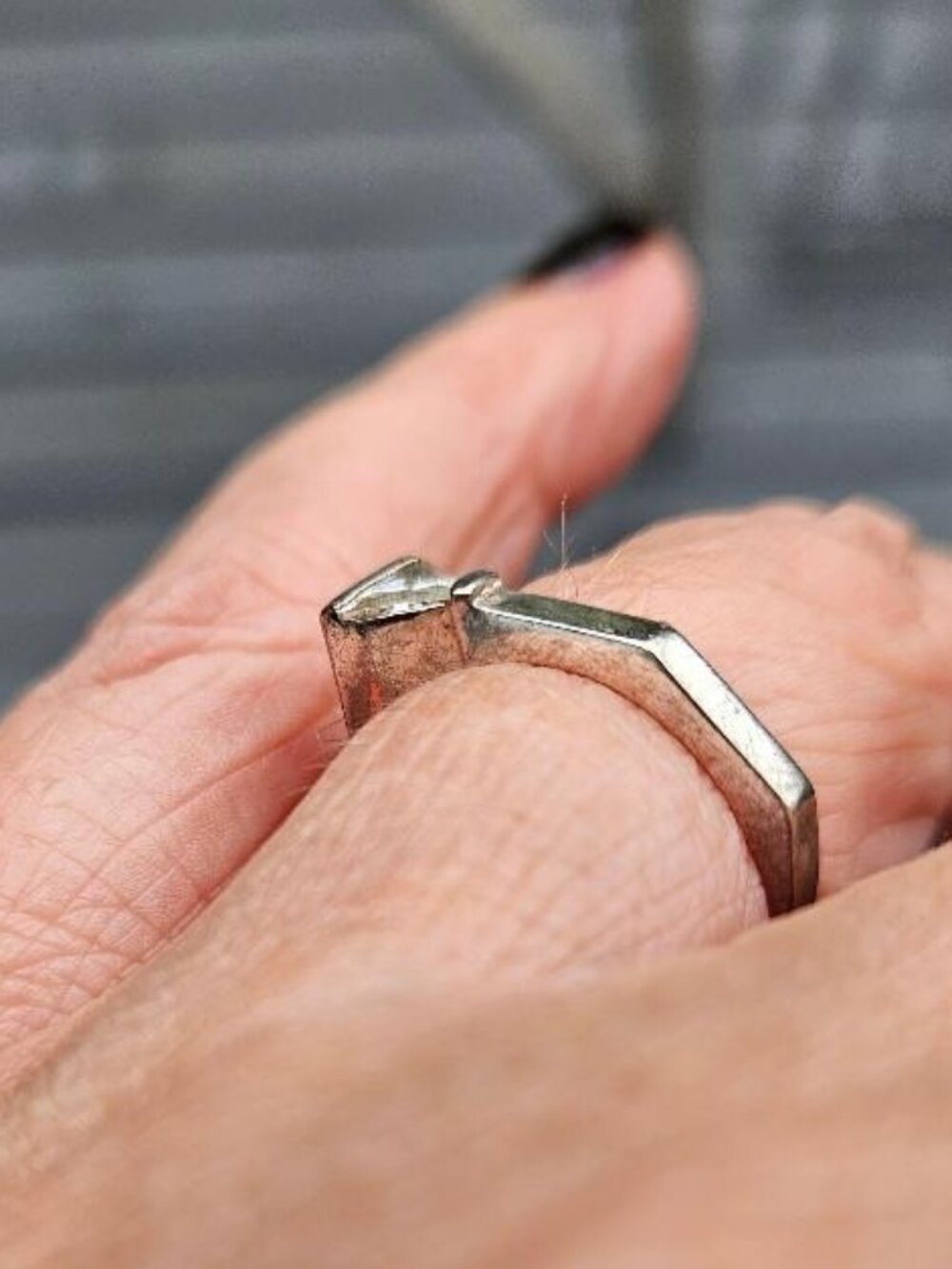 Silver Stackable Ring Size 7 - Picture 8 of 9